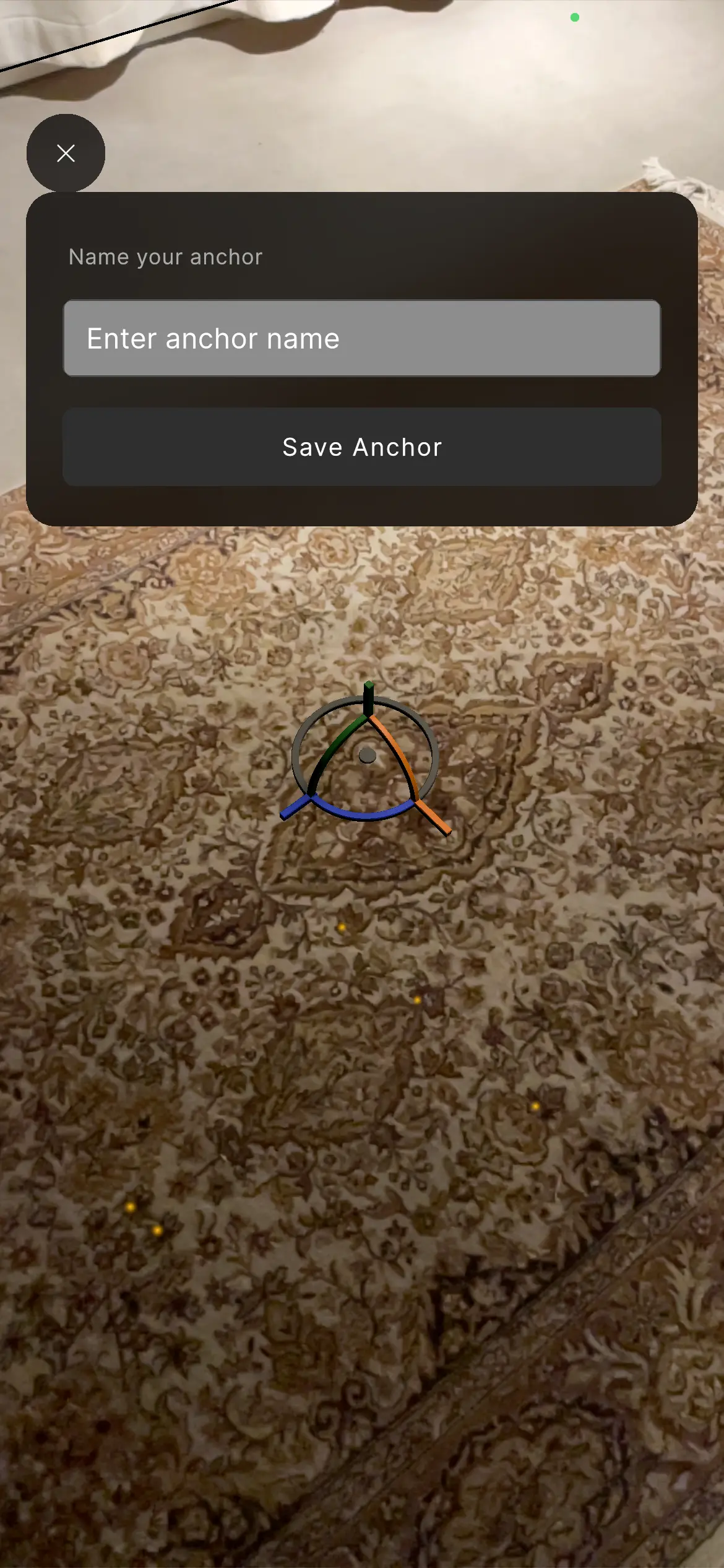 Cloud Anchor Save Anchor