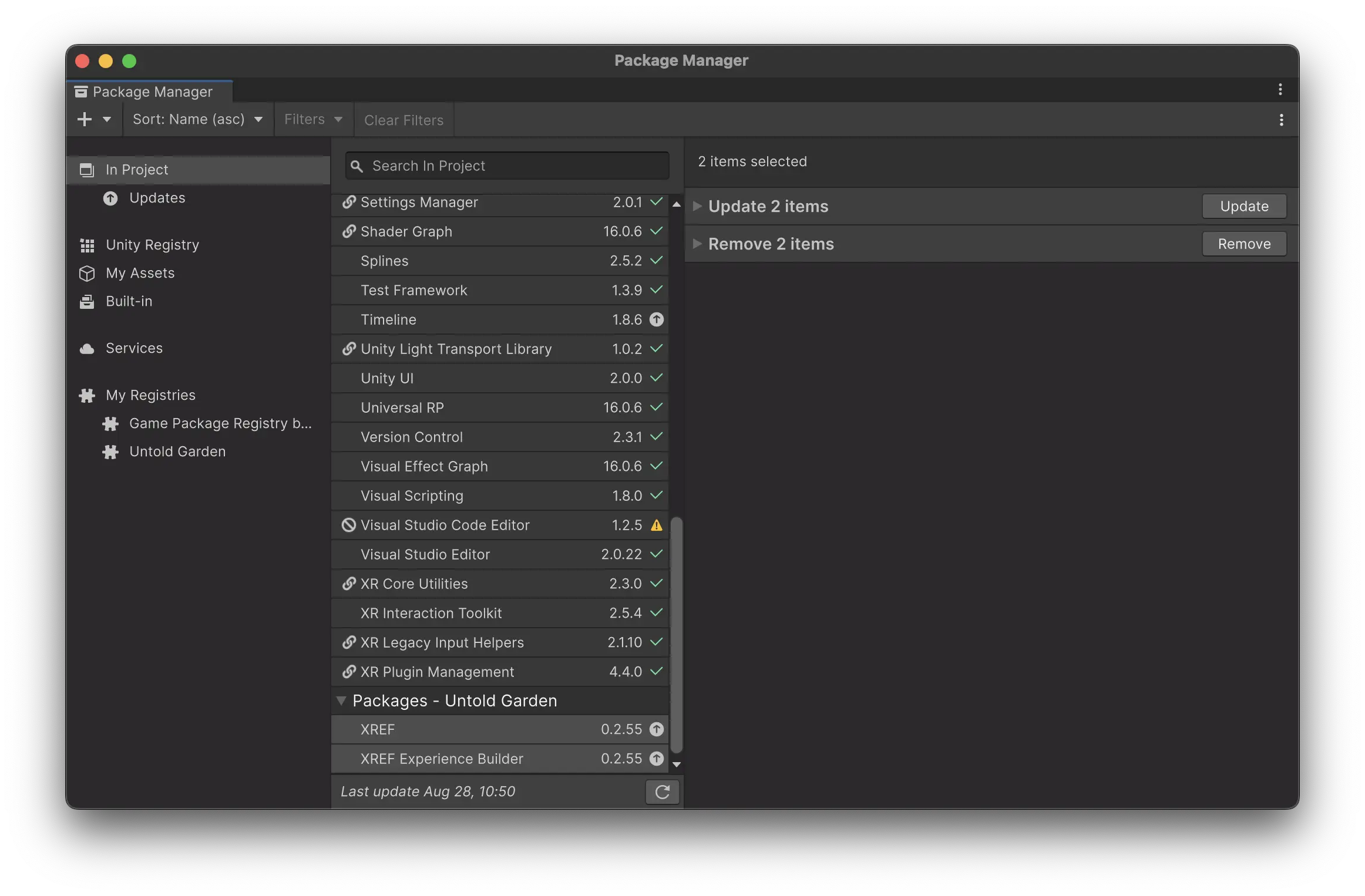 Updating XREF Packages